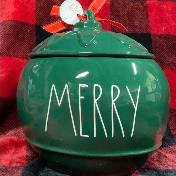 Rae Dunn Merry Ornament Canister